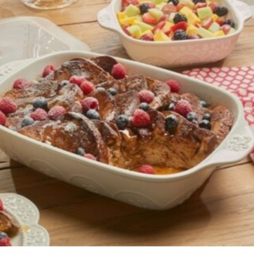 Princess House White Ceramic Bakeware 9x13